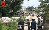 Huy động gần 500 người chống tràn đê tả Bùi ở Chương Mỹ